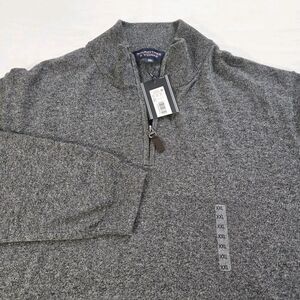 NWT Roundtree & Yorke Pullover Sweater 1/4 Zip Academia Grandpa Jumper Mens XXL